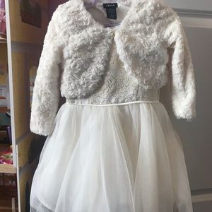 Zunie Gold and Cream formal dress
